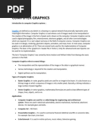 Computer Graphics Notes