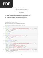 Notebook PYTHON DATA SCIENCE