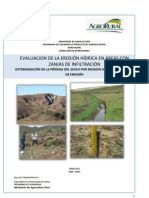 Evaluación de Erosion en Zanjas de Infiltración