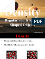 GR 8 Density in Regular and Irregular Objects