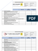 Checklist Audit Internal ISO 14001