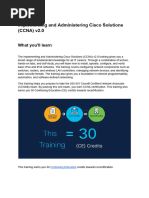 Implementing and Administering Cisco Solutions (CCNA) v2.0: What You'll Learn