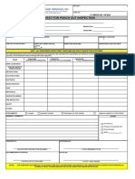 F-YLFCCS-QC-10-024 REQUEST FOR PUNCH OUT INSPECTION