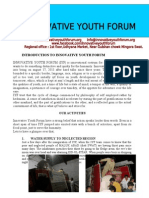 Introduction To Innovative Youth Forum: Our Activities