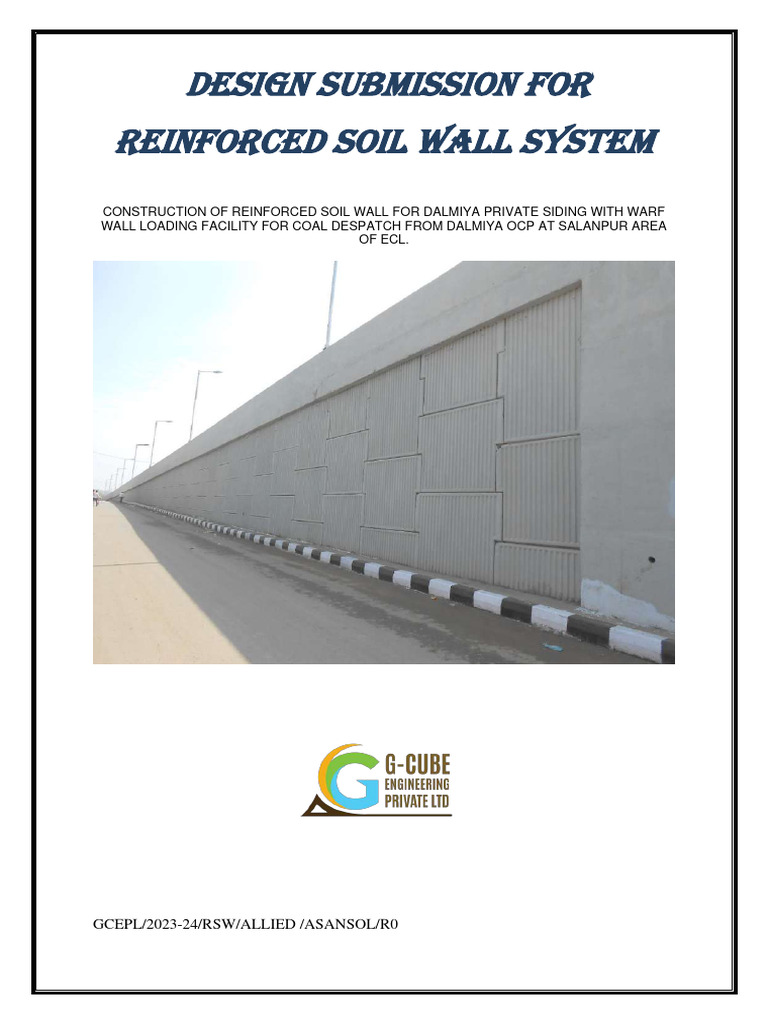Rs Wall Design for Asansol (Allied Infra)07.03.2024 | PDF | Drainage ...