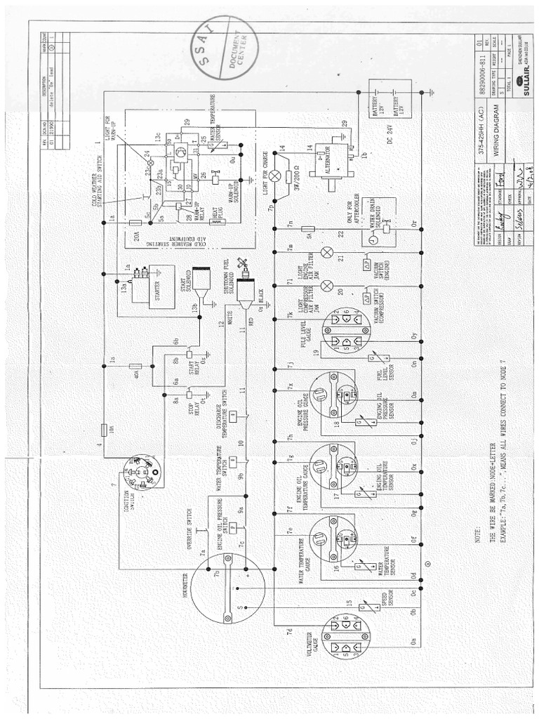 Schéma Electrique SULLAIR 400 XH PDF | PDF