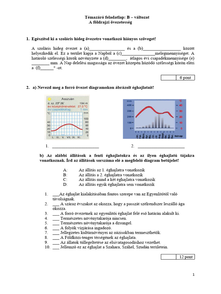 Foldrajz 9 Temazaro 5 Foldrajzi Ovezetesseg A | PDF
