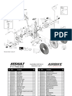 Assault AirBike Classic Exploded Diagram & BOM 12jul19v3