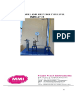 Static Pressure and Air Purge Type Level Indicator