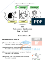 Autonomous Maintenance Step 1 To Step 3
