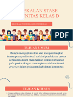 Pembekalan Stase Komunitas Kelas D