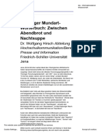Thüringer Mundart-Wörterbuch - Zwischen Abendbrot Und Nachtsuppe