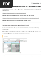 How To Calculate A Future Date Based On A Given Date in Excel