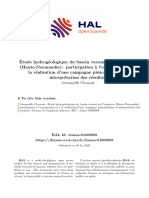 Étude hydrogéologique du bassin versant du Commerce (Haute-Normandie)  participation à l’organisation et à la réalisation d’une campagne piézométrique et interprétation de