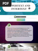 HYPERTEXT and INTERTEXT