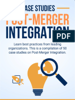 (Flevy - Com) 50 Post-Merger Integration (PMI) Case Studies