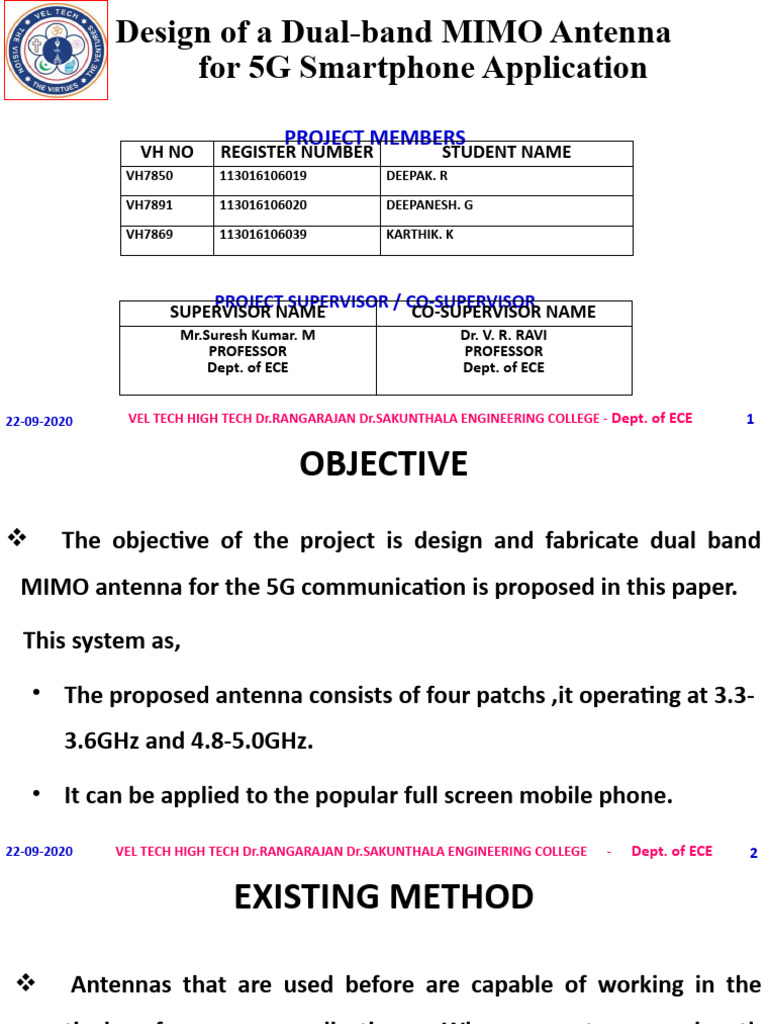 Dual-band MIMO Antenna for 5G Phones | PDF | Lte (Telecommunication ...