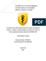 Tesis Sobre Enfermedades Diarreicas y Desnutrición