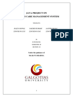 Ehealth Care Management System - Report (Group-1)