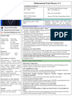 Muhammad Fani Hasan GEOLOGIST JUNIOR Resume