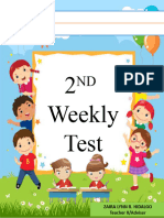 Weekly Test 4TH QTR