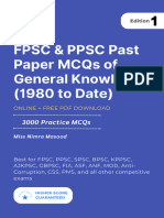 FPSC &amp PPSC Past Paper MCQs of General Knowledge (1980 To Date) - Answer - 8