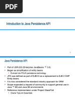 Introduction To Java Persistence API