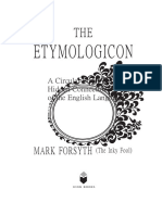 The Etymologicon A Circular Stroll Through The Hidden Connections of The English Language Mark Forsyth The Inky Fool Icon Books