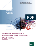 Promoción, Prevención e Intervención en El Ámbito de La Salud Sexual Uned