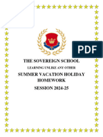 Class Xii Summer Holiday Homework