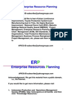 ERP - Enterprise Resource Planning