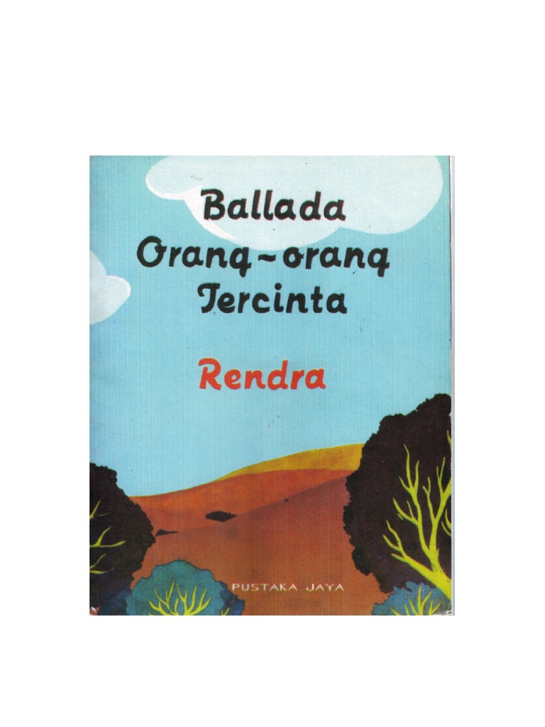 Balada Orang-Orang Tercinta - Rendra | PDF | Fiksi Misteri, Thriller ...