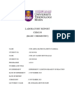 Laboratory Report CHM138