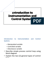 Introduction to Instrumentation and Control System