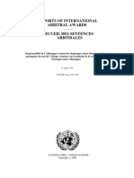 Reports of International Arbitral Awards Recueil Des Sentences Arbitrales