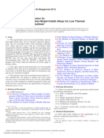 F1684 06 Reapproved 2011 - Standard Specification For Iron-Nickel and Iron-Nickel-Cobalt Alloys For Low Thermal Expansion Applications