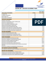 BOU Fees 2023-2024 Academic Year