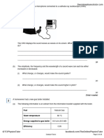 GCSE - AQA - Energy Transfers in Everyday Appliances - QP