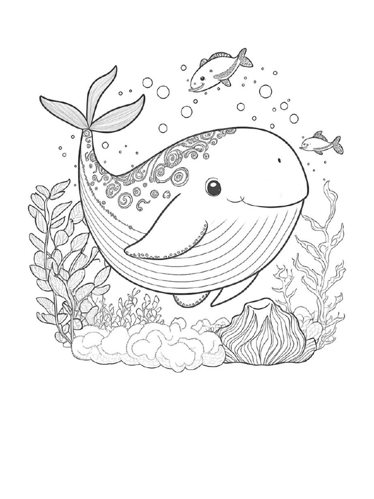 Baby Animal Coloring Page 01 | PDF