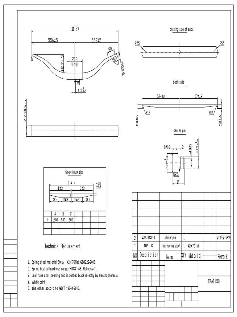 Leaf Spring Steel Specifications and Standards | PDF