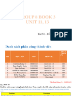 Group8 - Book 3 - Unit 11, 13