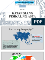 Katangiang Pisikal NG Asya