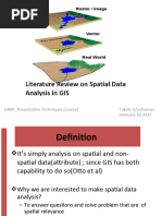 Literature Review On Spatial Data Analysis in GIS