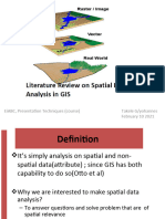 Literature Review On Spatial Data Analysis in GIS