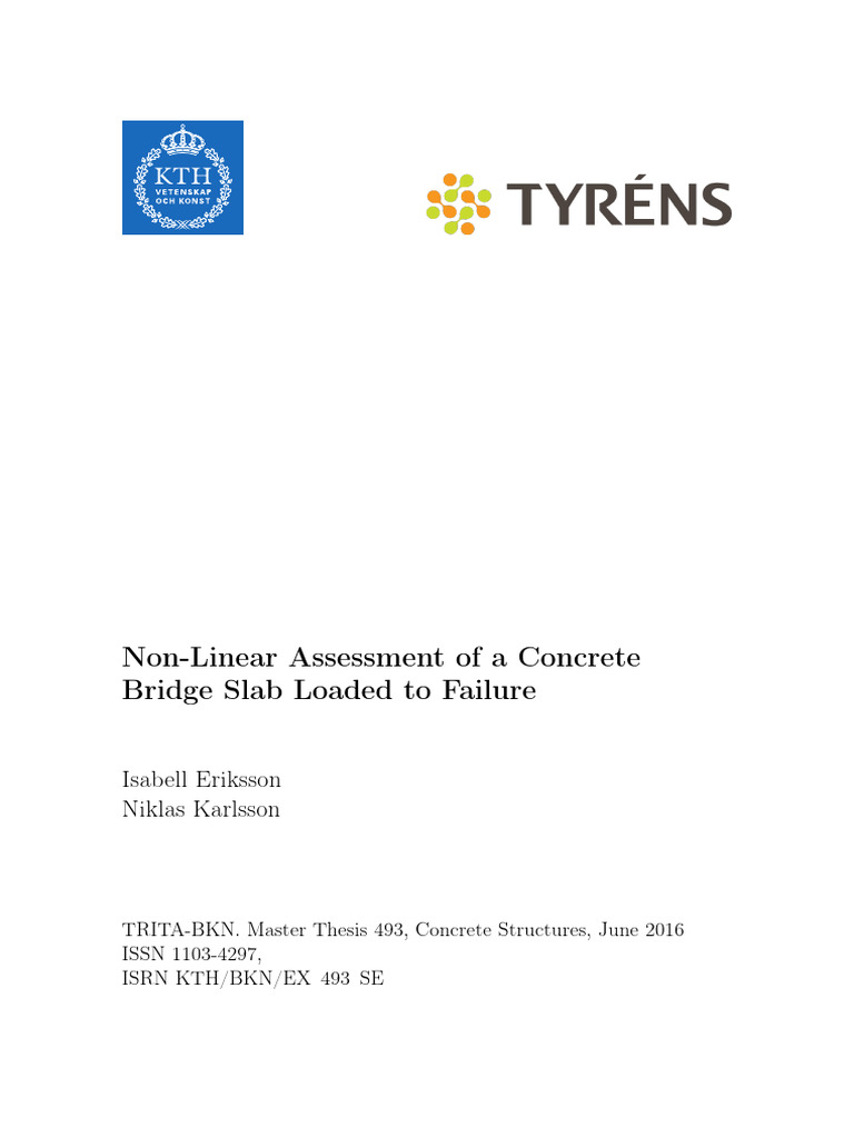 Non Linear Assessment of A Concrete Slab Bridge Loaded To Failure | PDF ...