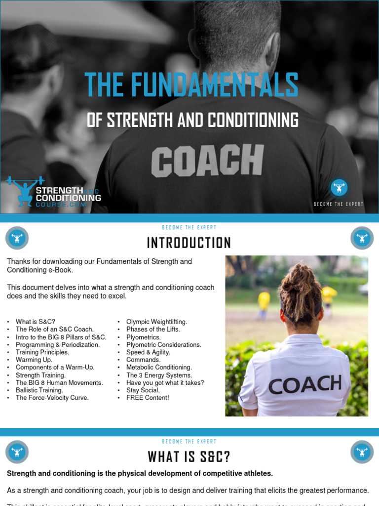 Fundamentals of Strength & Conditioning | PDF | Strength Training ...