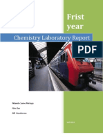 Chem Lab Report