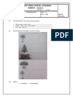 Class - 4 A, B - Science Worksheet - CH - 1