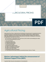 Agricultural Pricing