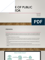 9. Role of Public sector